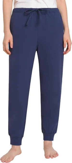 Weintee Women's Petite Cotton Pajama Jogger Pants with Pockets