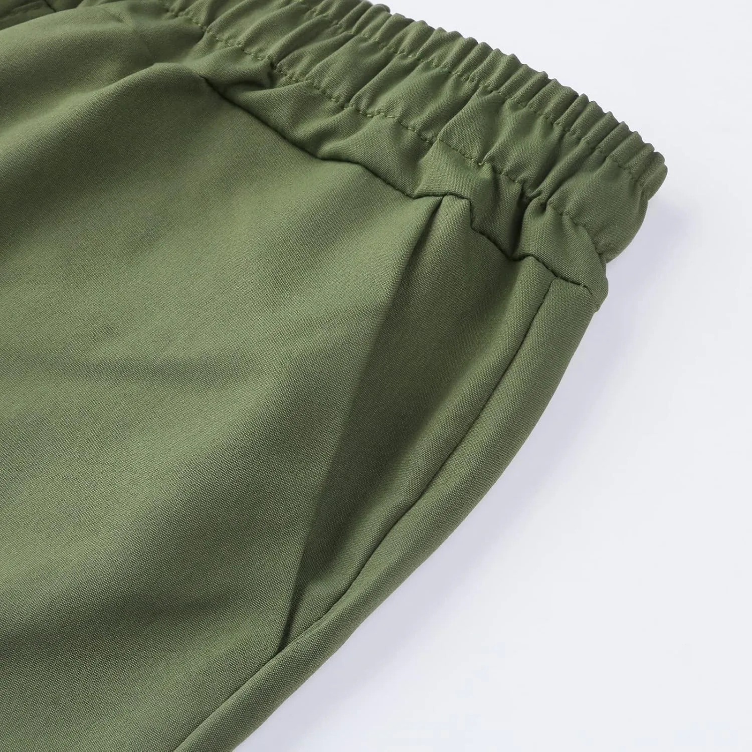 Wide Leg Pants for Women Elastic Waist Drawstring Summer Baggy Cargo Pants with Pockets Lightweight Lounge Trousers