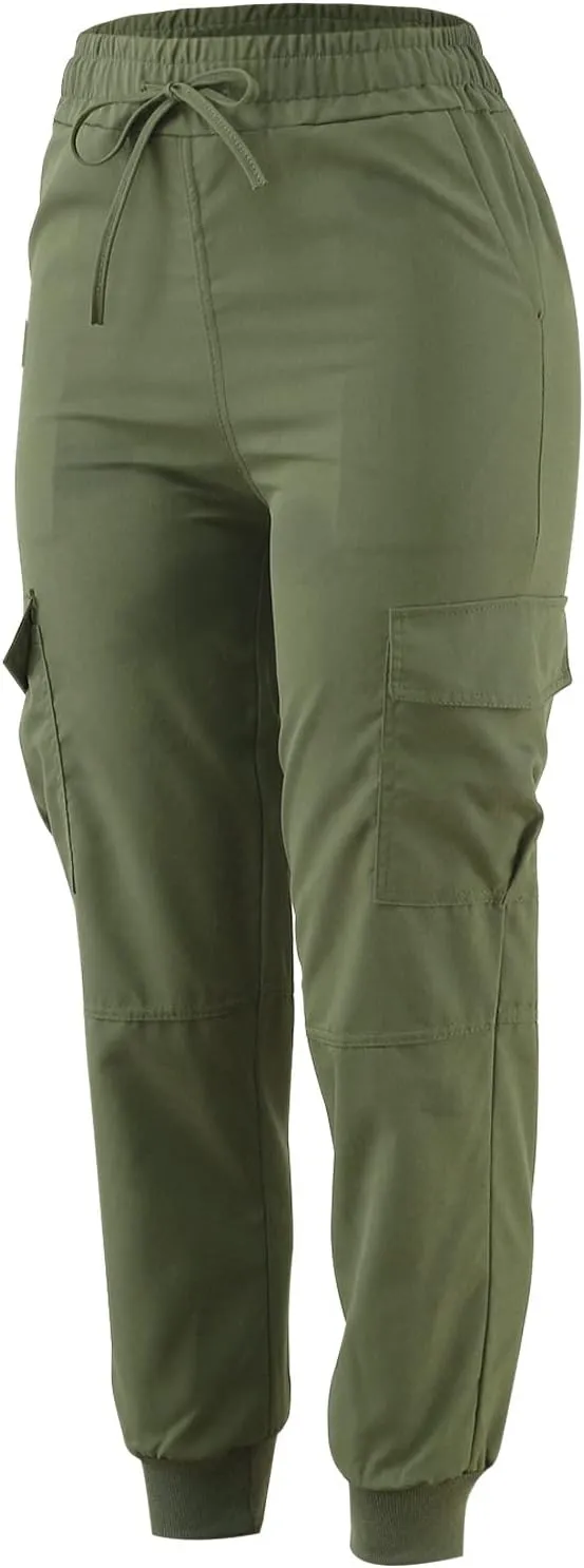 Wide Leg Pants for Women Elastic Waist Drawstring Summer Baggy Cargo Pants with Pockets Lightweight Lounge Trousers