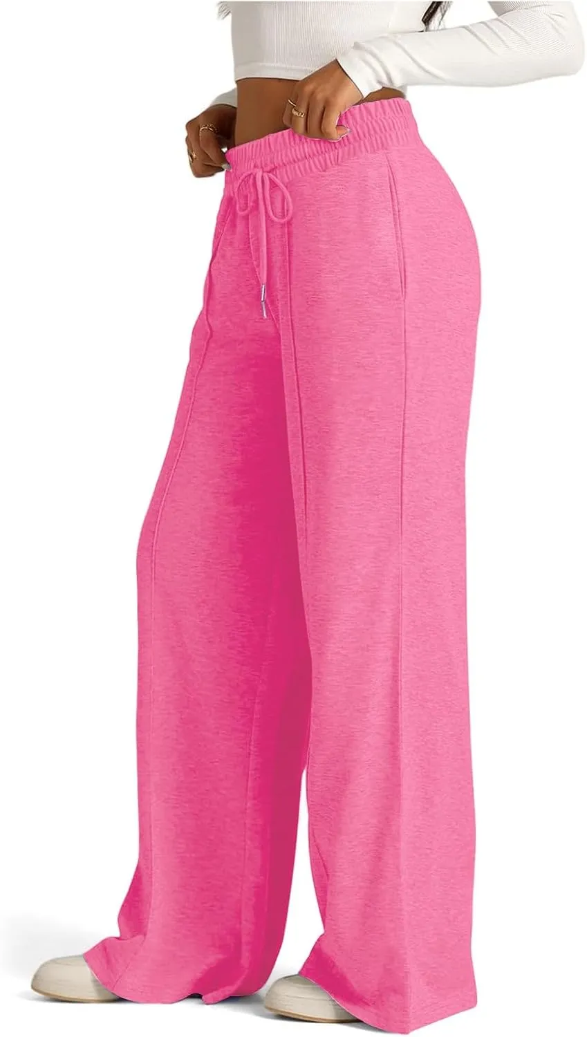 Wide Leg Pants for Women, High Waisted Straight Leg Pants Wide Cotton