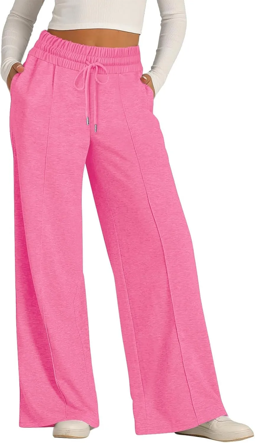 Wide Leg Pants for Women, High Waisted Straight Leg Pants Wide Cotton