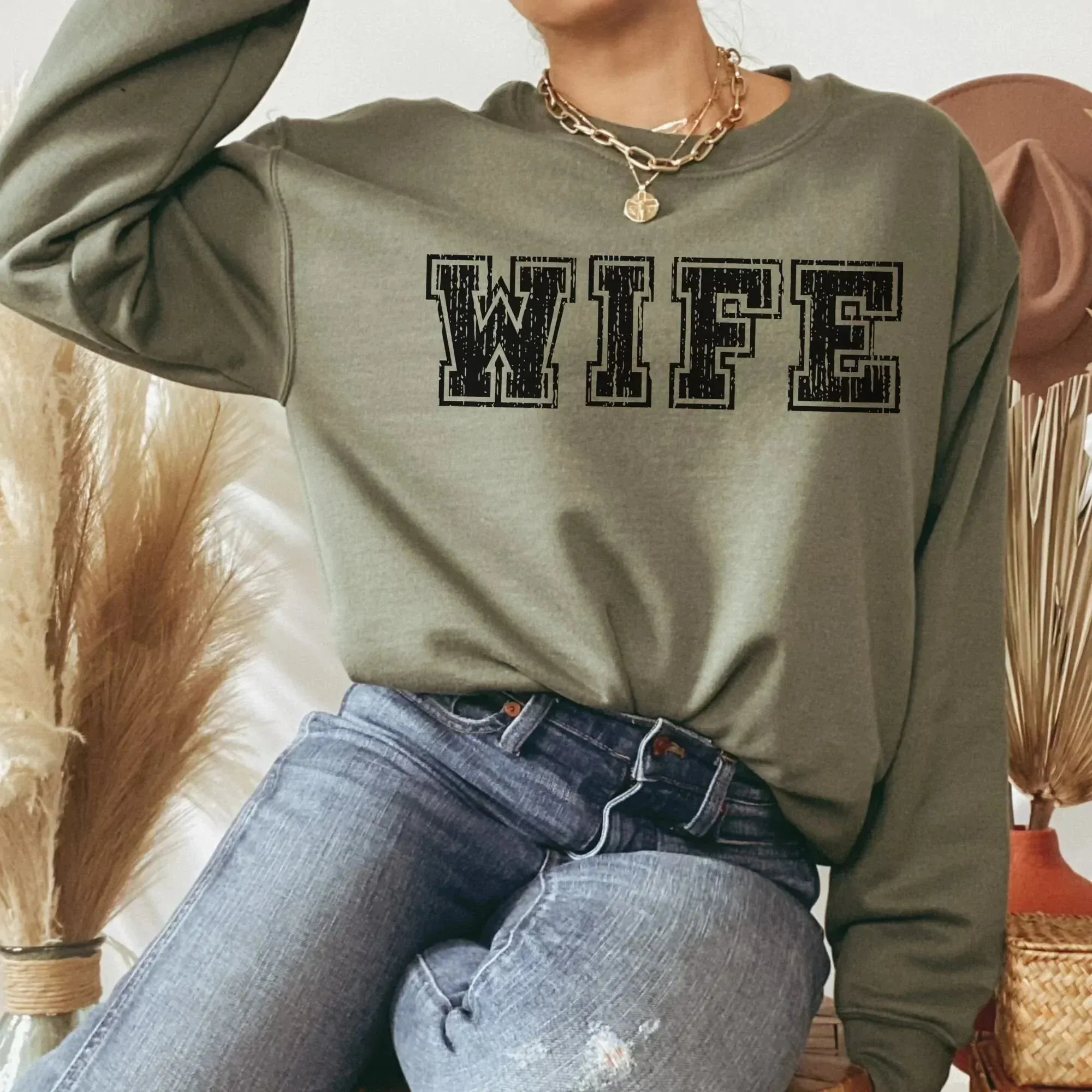 Wife Sweatshirt, Newly Married Sweater, Getting Ready Outfit, Future Mrs, Team Bride Shirt, Wife Hoodie, Gift for Bride, Crewneck Sweater