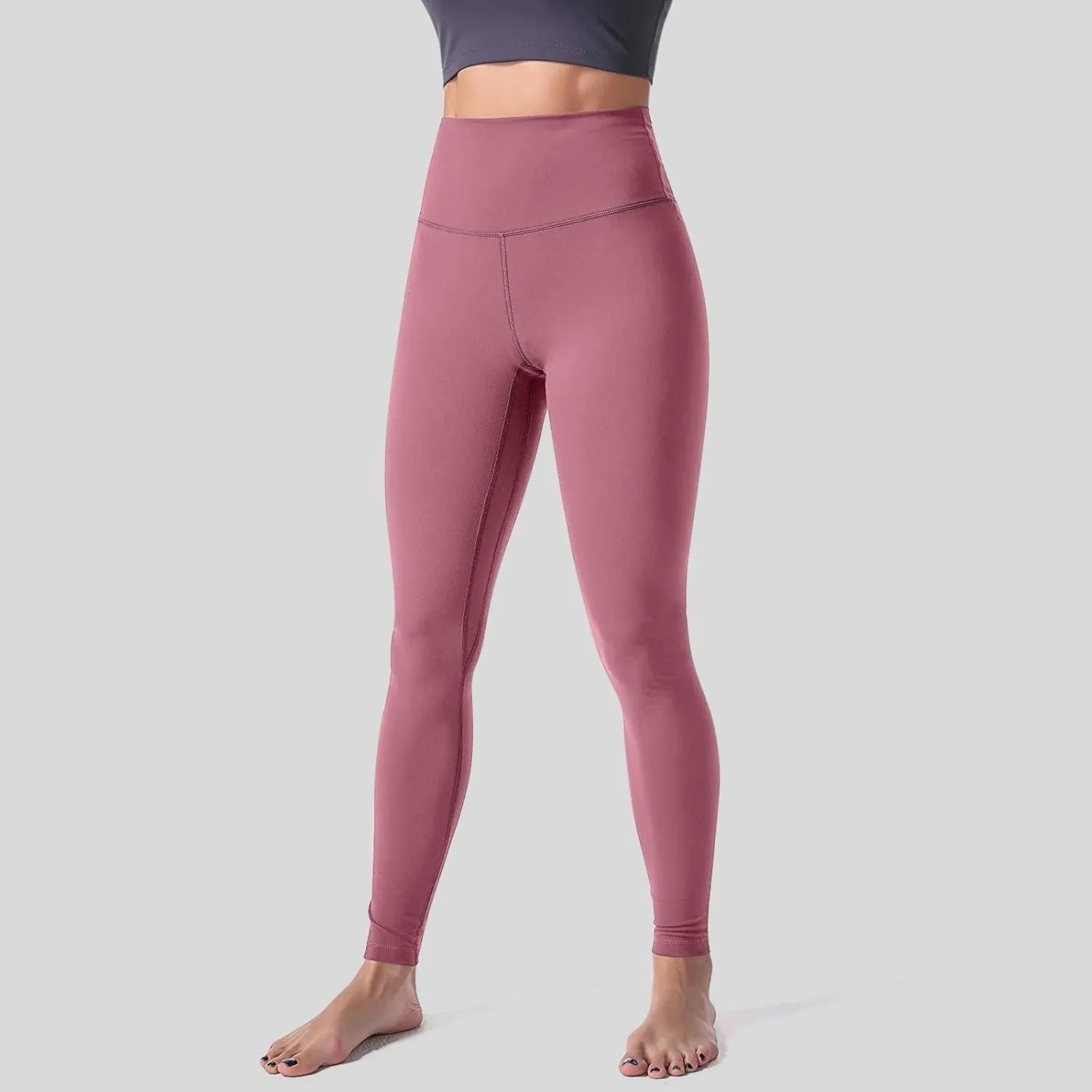 Women High Waisted Leggings Stretch Slim Butt Lifting Yoga Pant Through Tummy Control Sport Gym Lounge Tights Trouser