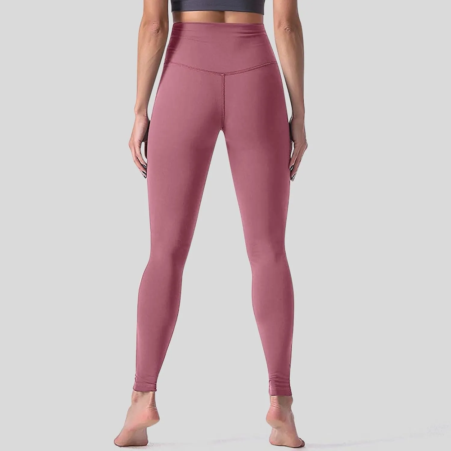 Women High Waisted Leggings Stretch Slim Butt Lifting Yoga Pant Through Tummy Control Sport Gym Lounge Tights Trouser