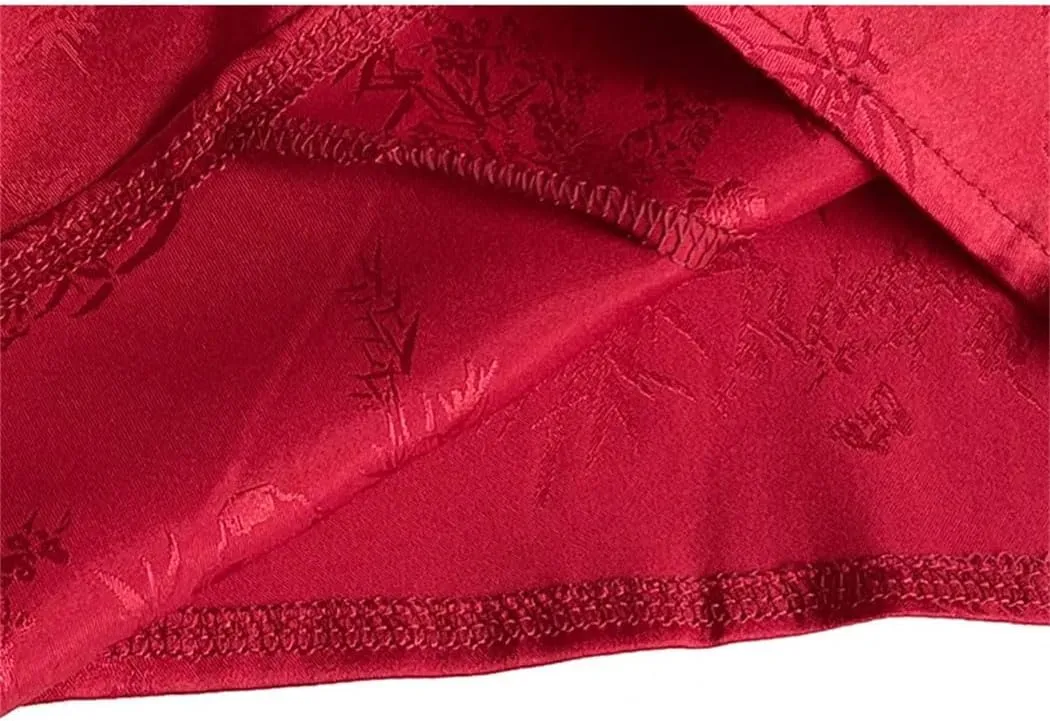 Women's Chinese Style Satin Jacquard Camisole 2025 Spring Summer Spaghetti Strap Backless Tank Tops