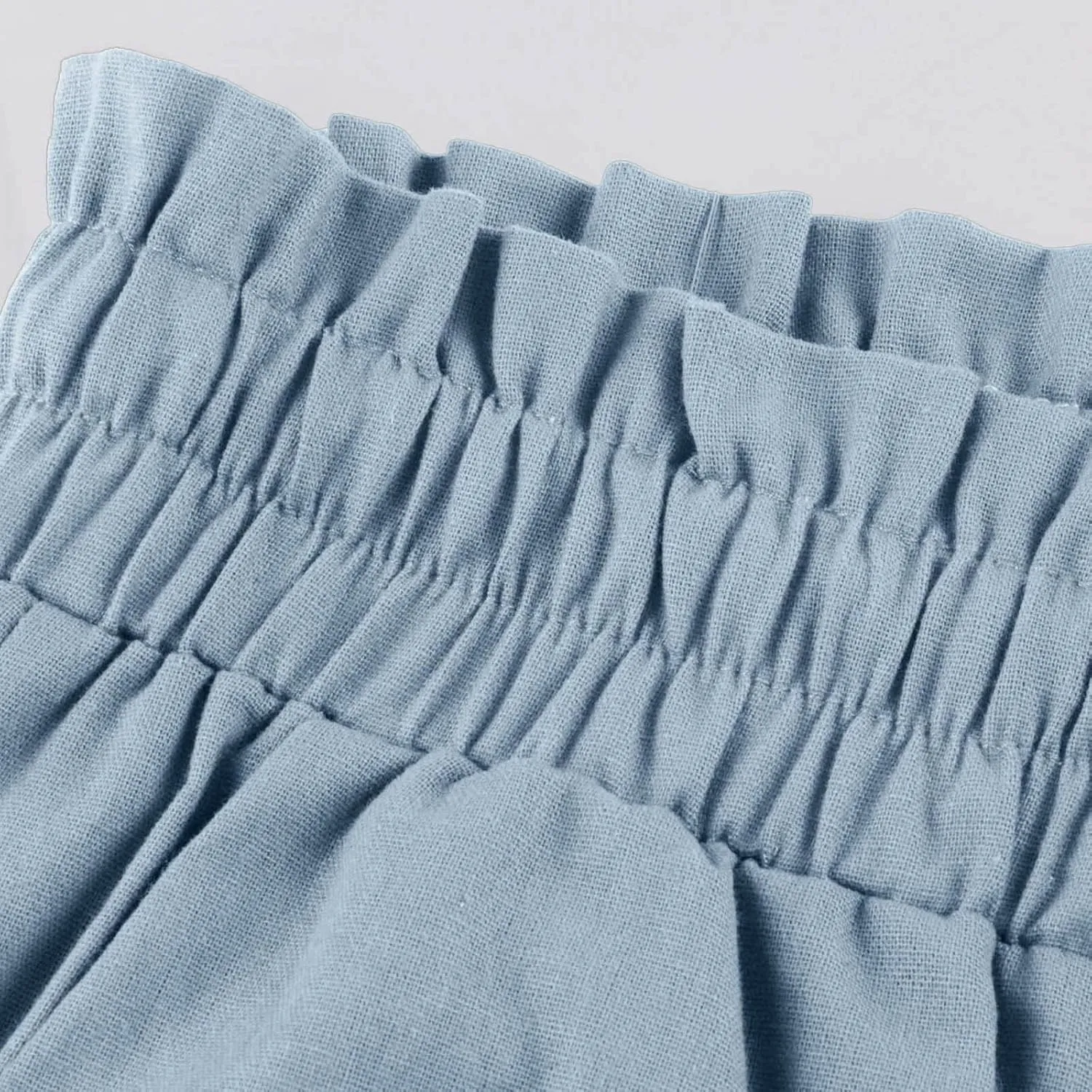 Women's Pants, Cotton Linen High Waisted Straight Leg Pants Wide Baggy Sweatpants