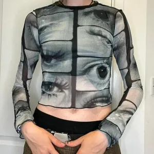 Y2K Skeleton Stitch Slim-Fit Sweater  Edgy Trendy