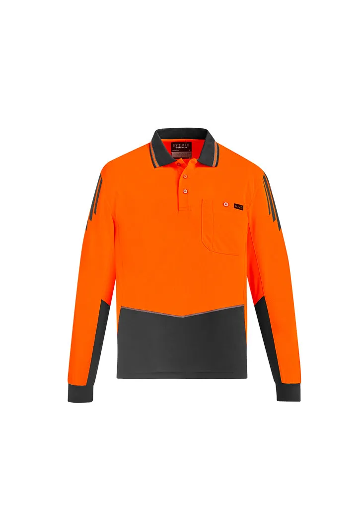 ZH310 - Syzmik - Mens Hi Vis Flux L/S Polo