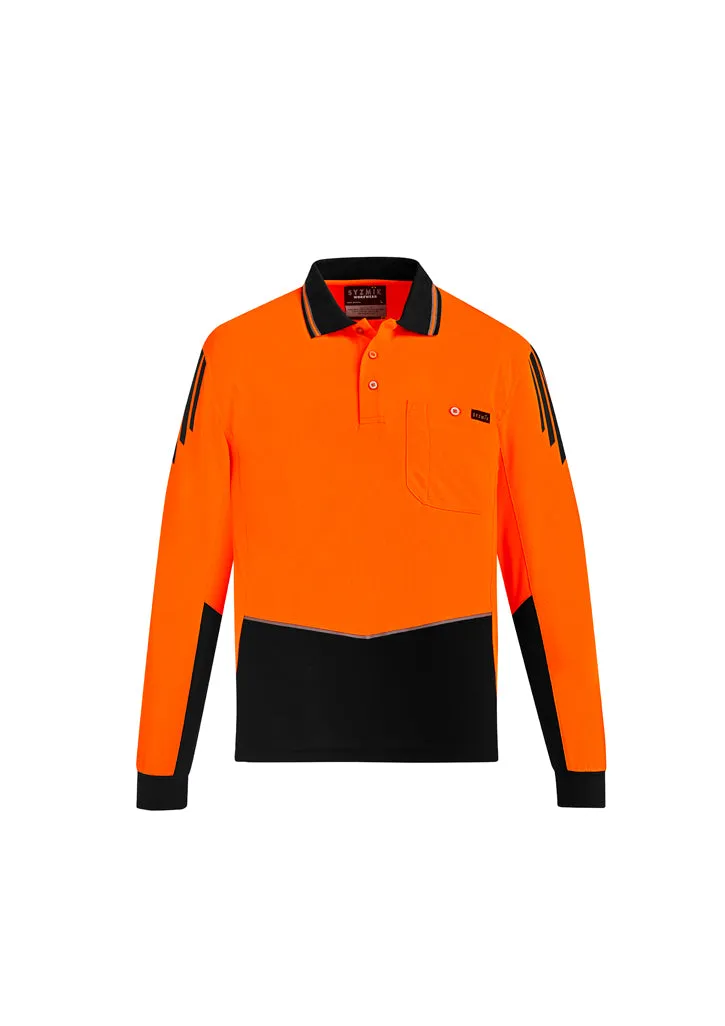 ZH310 - Syzmik - Mens Hi Vis Flux L/S Polo