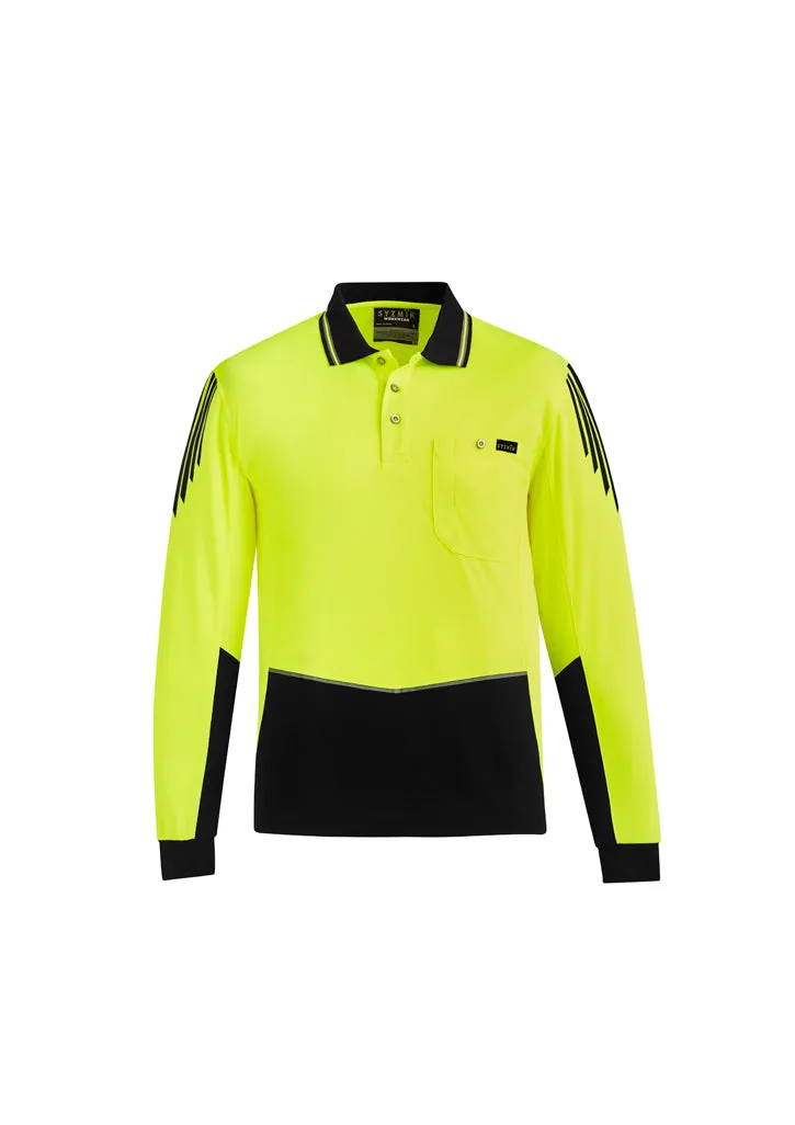 ZH310 - Syzmik - Mens Hi Vis Flux L/S Polo