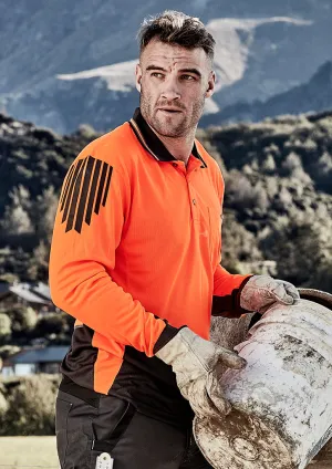ZH310 - Syzmik - Mens Hi Vis Flux L/S Polo