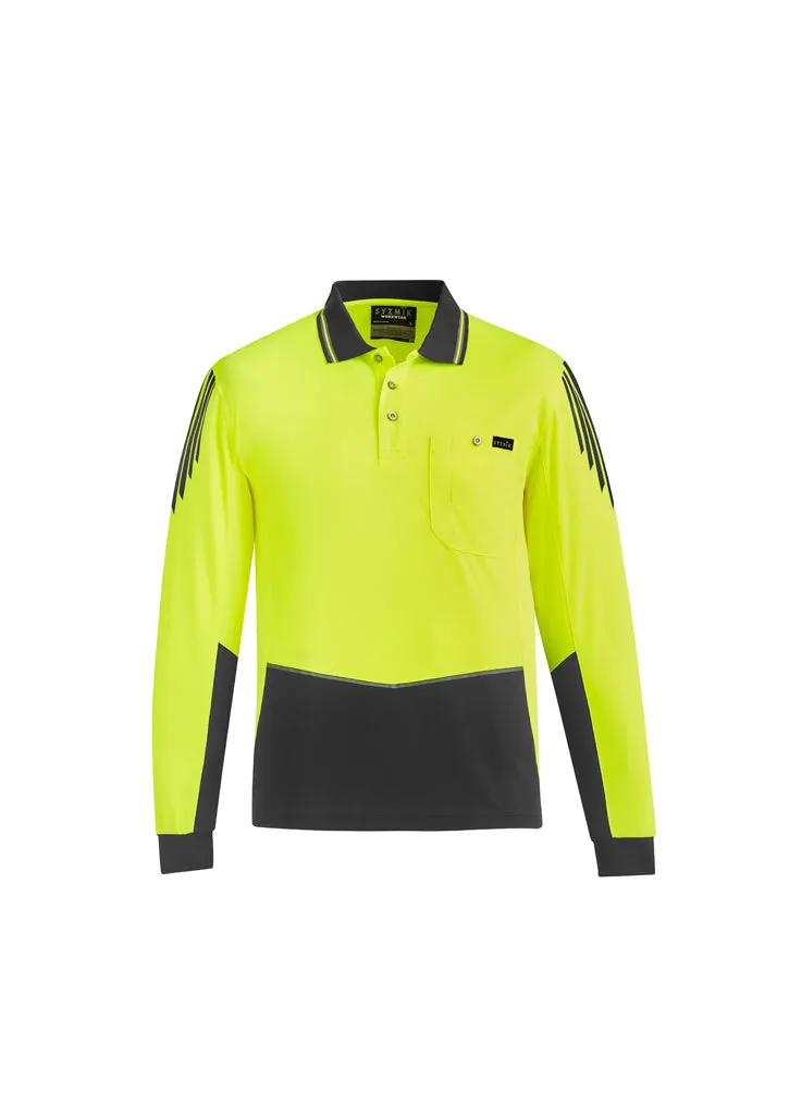 ZH310 - Syzmik - Mens Hi Vis Flux L/S Polo